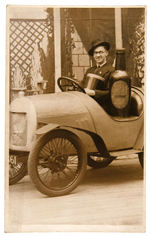 TWO BEER-RELATED PARADE VEHICLES REAL PHOTO POSTCARDS.