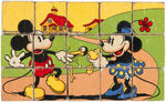 MICKEY MOUSE BOXED ENGLISH PICTURE BLOCK SET.