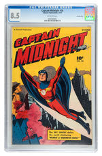 CAPTAIN MIDNIGHT #56 OCTOBER 1947 CGC 8.5 OFF-WHITE PAGES CROWLEY COPY.