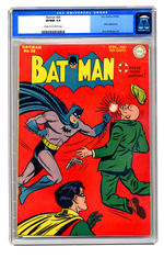 BATMAN #28 APRIL/MAY 1945 CGC 9.0 CREAM TO OFF-WHITE PAGES.