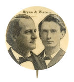 POPULIST PARTY 1896 "BRYAN & WATSON" JUGATE.