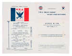 NRA FLAG MAKER & FDR LICENSE MANUFACTURES SALES SHEETS.