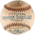 WALTER JOHNSON & CLARK GRIFFITH SIGNED BASEBALL.