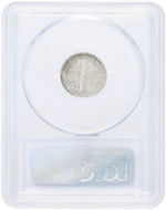 10C MERCURY DIME 1942/1 OVERDATE COIN PCGS AU53FB.