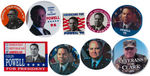 GENERALS POWELL, SCHWARZKOPF AND CLARK 1992-1996 HOPEFUL BUTTONS.