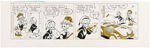 “DONALD DUCK” 1969-1970 DAILY COMIC STRIP ORIGINAL ART TRIO BY FRANK GRUNDEEN.