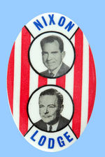 "NIXON/LODGE" LARGE OVAL 1960 JUGATE.