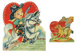 "THE LONE RANGER" MERITA SAFETY CLUB RADIO CARD/RELATED L.R. VALENTINES.