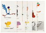 WARNER BROTHERS LOONEY TUNES LICENSING SHEETS.