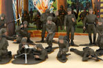 REVELL "G.I. BATTLE ACTION - COMBAT TEAM" BOXED STORE DISPLAY & SIGN.