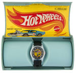 "HOT WHEELS" BRADLEY WATCH IN PLASTIC CASE.