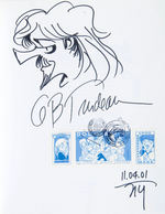 "THE BUNDLED DOONESBURY" GARRY TRUDEAU SIGNED BOOK/CD-ROM WITH SKETCH.