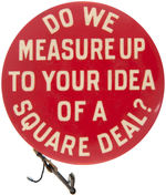 ROOSEVELT INSPIRED ADVERTISERS CELLULOID ENCASED TAPE MEASURE c.1904.