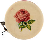 ROOSEVELT INSPIRED ADVERTISERS CELLULOID ENCASED TAPE MEASURE c.1904.