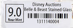 "DISNEY AUCTIONS - BELLE & BEAST STAINED GLASS"  PINPICS 9.0 NM.