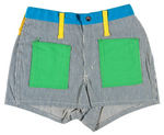 "PETER MAX - WRANGLER" SHORT SHORTS WITH TAG.