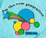 "I'M THE NEW GENERATION - PETER MAX" INFANT STRETCH COVERALL PAIR.