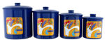 "PETER MAX" GRADUATED CANISTER SET.