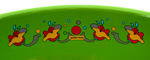 "PETER MAX" ENAMELED METAL BOWL PAIR.