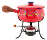 "PETER MAX" FONDUE SET.