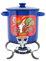 "PETER MAX" DRINK DISPENSER WITH WARMER UNIT.