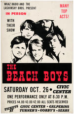 THE BEACH BOYS CONCERT POSTER.