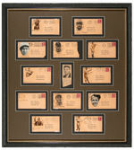 BASEBALL HALL OF FAMERS LARGE & IMPRESSIVE FRAMED SIGNATURE DISPLAY.