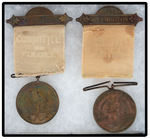 GRAND ARMY OF THE REPUBLIC 1892 EXECUTIVE COMMITTEE PAIR OF BADGES.