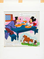 "MICKEY AND THE BEANSTALK" ORIGINAL RECORD STORYBOOK ART.