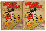 "MICKEY MOUSE WADDLE BOOK" COMPLETE WITH DUST JACKET & RARE BAND.