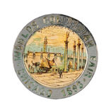 "WORLD'S COLUMBIAN FAIR CHICAGO 1893" RARE BADGE.