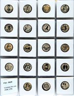 AMERICAN CARD CATALOG "P-3" CIGARETTE CARTOON BUTTONS EXTENSIVE COLLECTION OF 143.