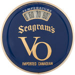 "SEAGRAM'S VO IMPORTED CANADIAN" WHISKEY ADVERTISING THERMOMETER.