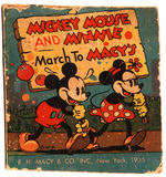 "MICKEY MOUSE MARCH TO MACY'S" RARE PREMIUM BOOK.