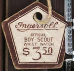 "OFFICIAL BOY SCOUT INGERSOLL WRIST WATCH" WITH BOX (VARIETY).