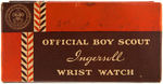 "OFFICIAL BOY SCOUT INGERSOLL WRIST WATCH" WITH BOX (VARIETY).