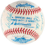 1989 WORLD SERIES SAN FRANCISCO GIANTS TEAM-SIGNED BASEBALL.