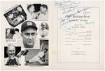 "DETROIT TIGERS 50th BIRTHDAY PARTY" MULTI-SIGNED PROGRAM.