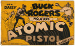 "BUCK ROGERS U-235 ATOMIC PISTOL" BOXED DAISY GUN (RARE BLACK FINISH VARIETY).