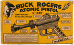 "BUCK ROGERS U-235 ATOMIC PISTOL" BOXED DAISY GUN (RARE BLACK FINISH VARIETY).