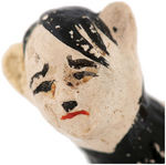 WORLD WAR II ANTI-AXIS FOLK ART DEPICTING HITLER AS SKUNK PAIR & PIN.