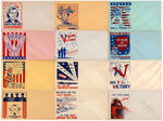 WORLD WAR II ANTI-AXIS/PATRIOTIC ENVELOPE LOT.