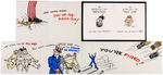 WORLD WAR II ANTI-AXIS & SERVICEMAN GREETING CARD LOT.