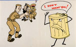 WORLD WAR II ANTI-AXIS & SERVICEMAN GREETING CARD LOT.