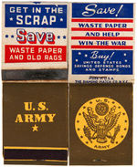 WORLD WAR II LARGE MATCHBOOK LOT.