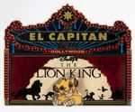 "DISNEY SODA FOUNTAIN - EL CAPITAN MARQUEE" - LION KING PINPICS 9.2 NM.