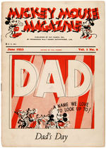 "MICKEY MOUSE MAGAZINE" RARE FIRST SERIES ISSUE.