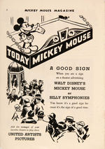 "MICKEY MOUSE MAGAZINE" RARE FIRST SERIES ISSUE.