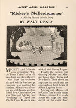 "MICKEY MOUSE MAGAZINE" RARE FIRST SERIES ISSUE.