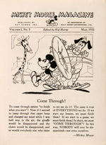 "MICKEY MOUSE MAGAZINE" RARE FIRST SERIES ISSUE.